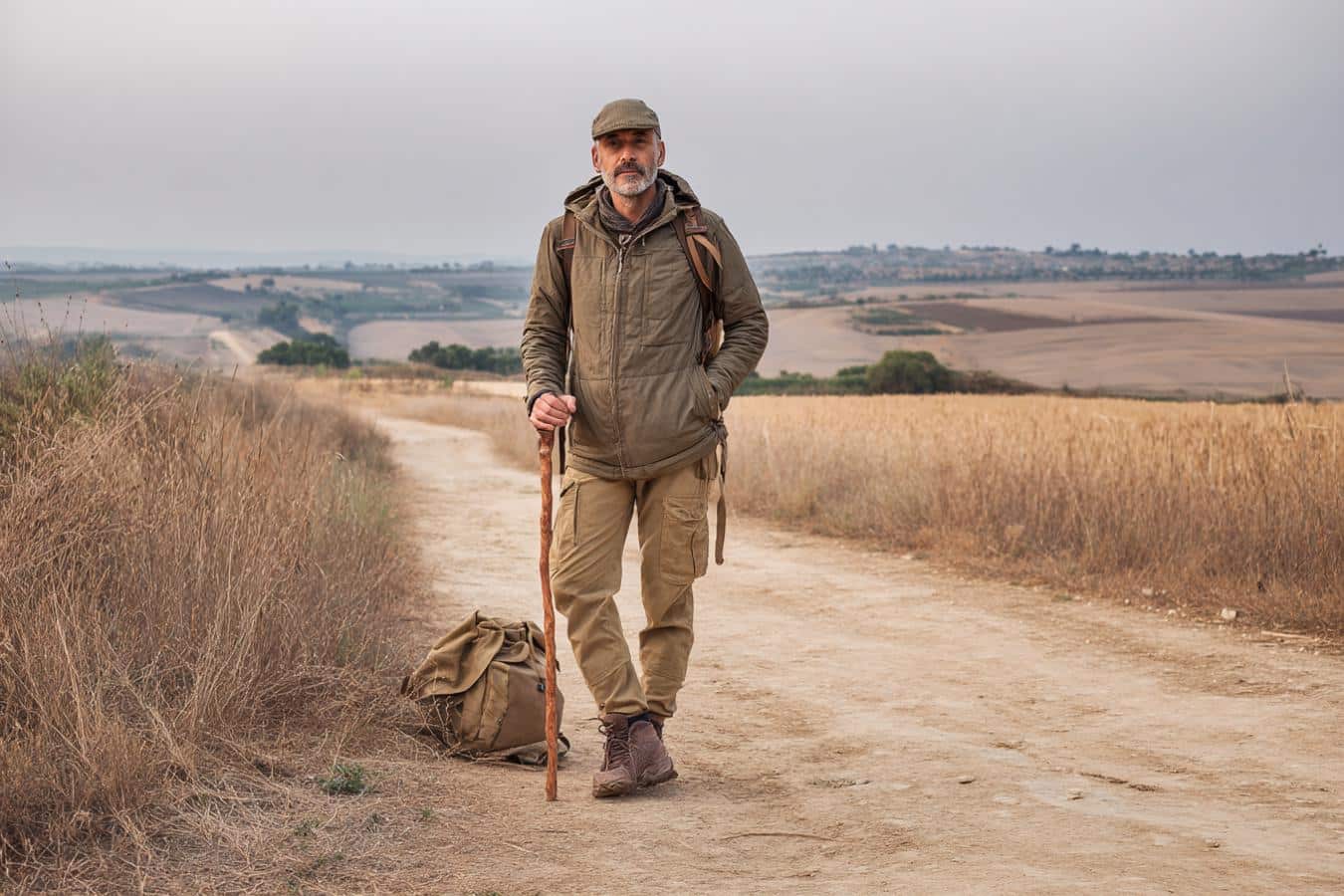 baton de marche bois noisetier