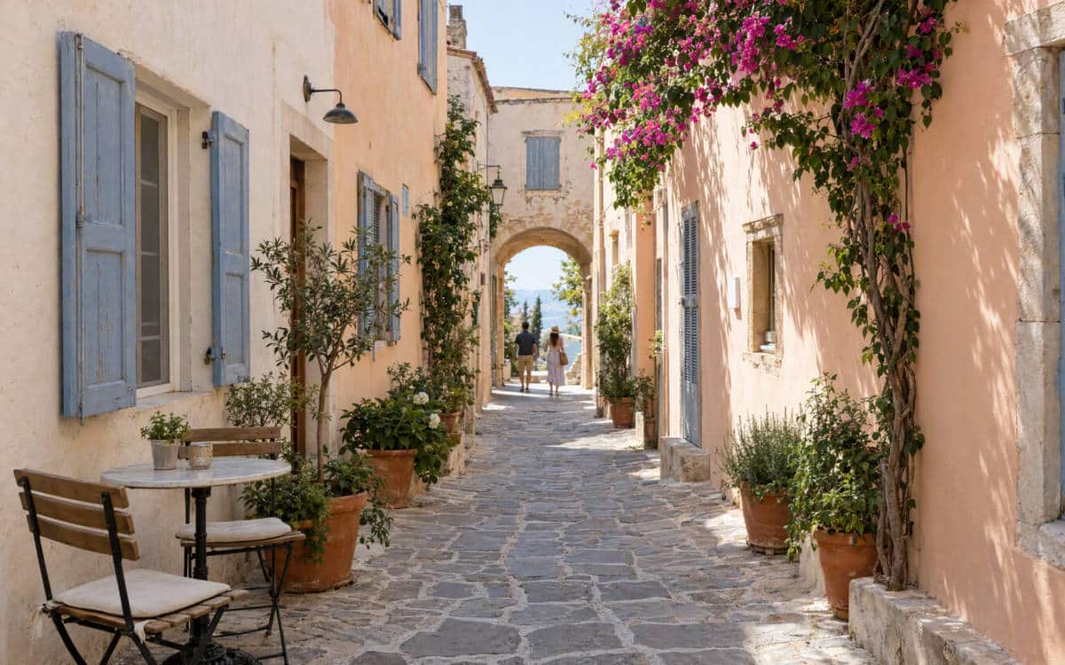 Ruelle méditerranéenne à découvrir lors d’un itinéraire de Voyaage