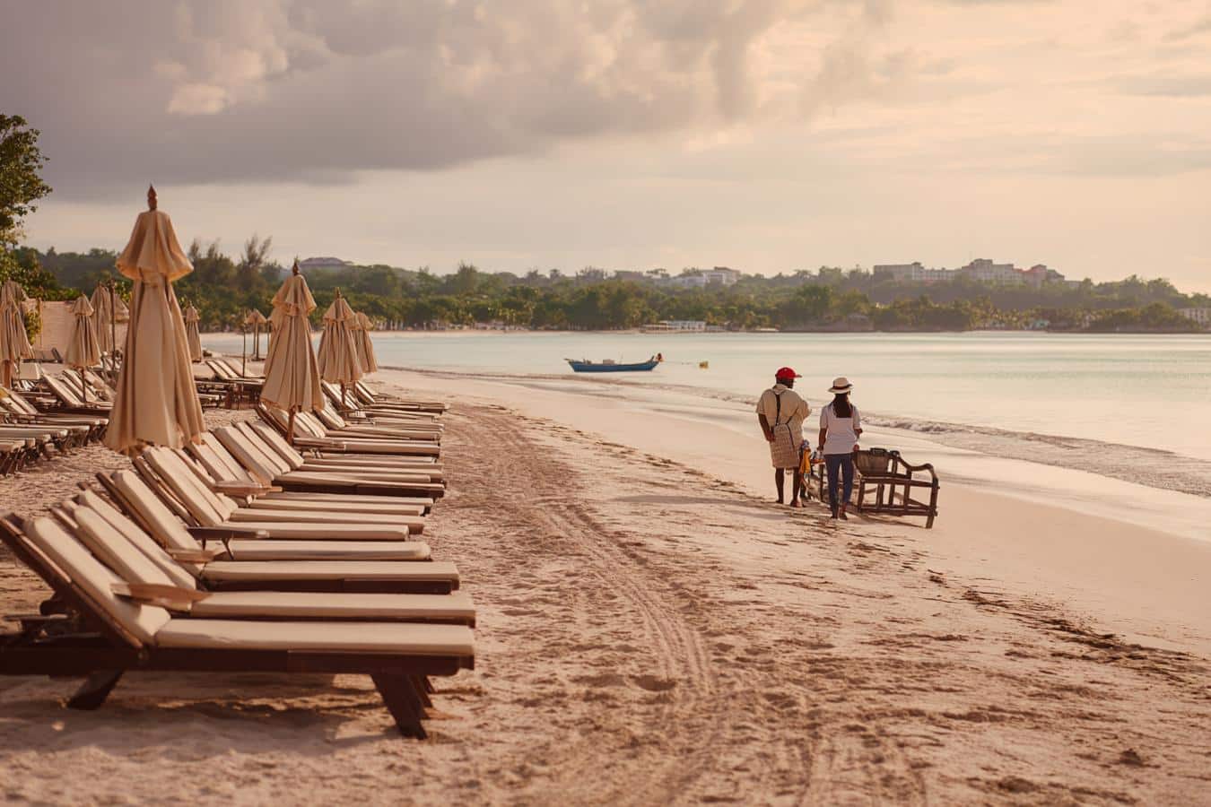 plage ensoleillee jamayque tranquille