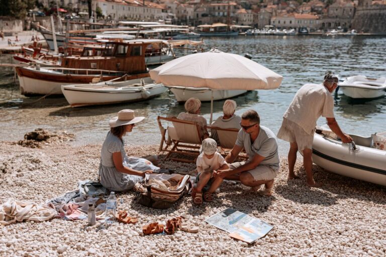 plages de trogir en dalmatie