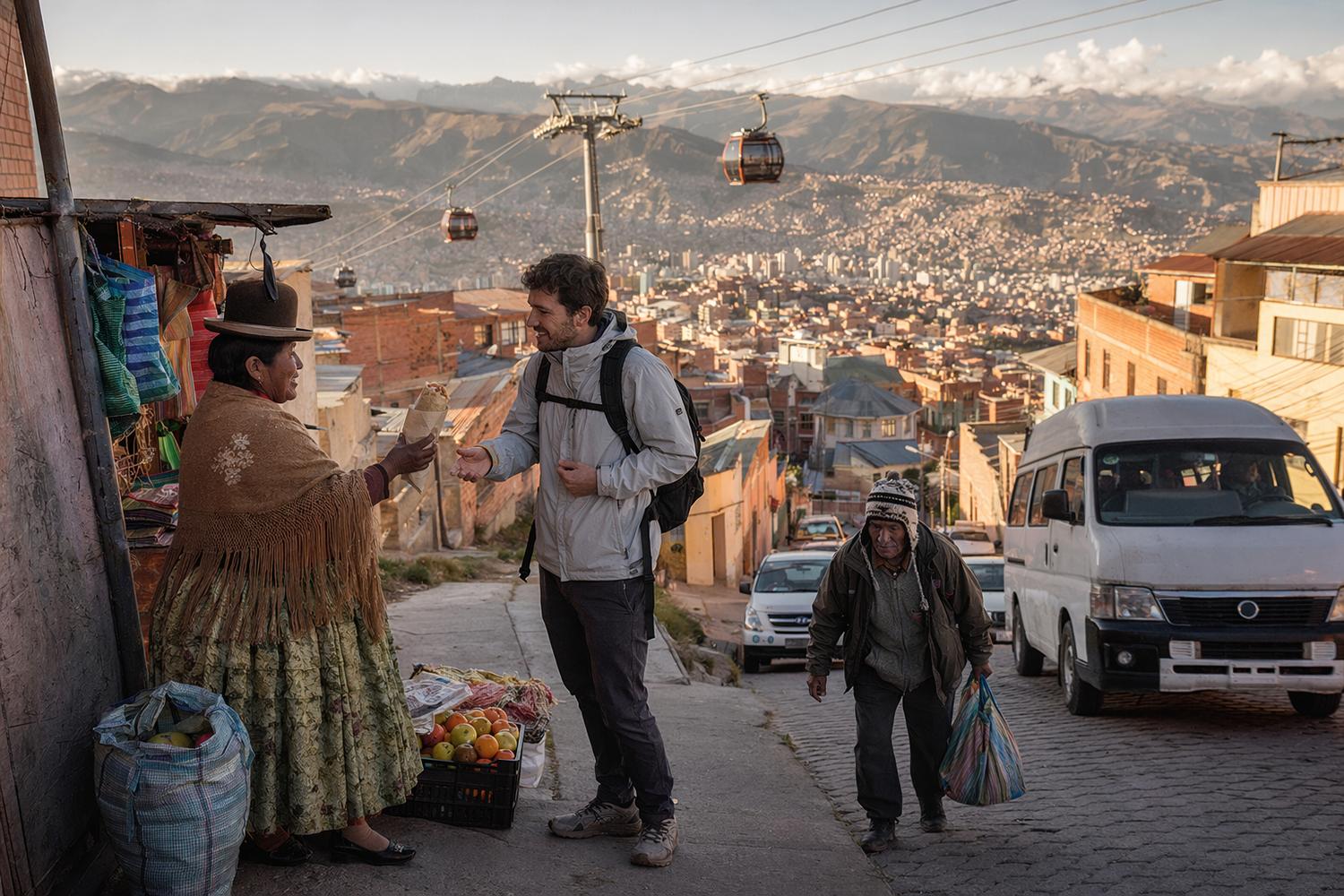 vue de la paz en bolivie